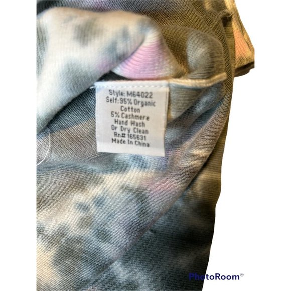 Calme by Johnny Was Washable Cotton Cashmere Sporty 1/4 Zip Hoodie Sz XL NEW - Picture 6 of 8